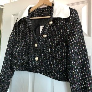 storets Jackets & Coats - Tweed jacket with pearl buttons storets Jackets & Coats - Tweed jacket with pearl buttons